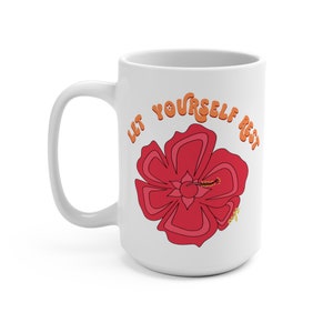 15 oz Let Yourself Rest Ceramic Mug Indigenous Artwork Native Gift for Birthdays, Christmas, Mothers Day, Native Owned Business