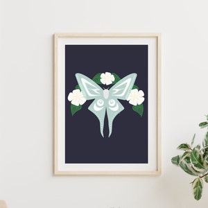 DIGITAL DOWNLOAD* Indigenous Moth Print Digital Download Coast Salish Artwork Perfect for Home or Bedroom Native Owned Business
