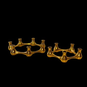Unique set of two candlesticks from Quistgaard: Danish Design from the sixties