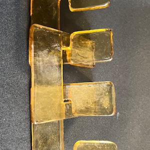 Carlo Nason piezas de cristal amarillo dorado de la lámpara de araña