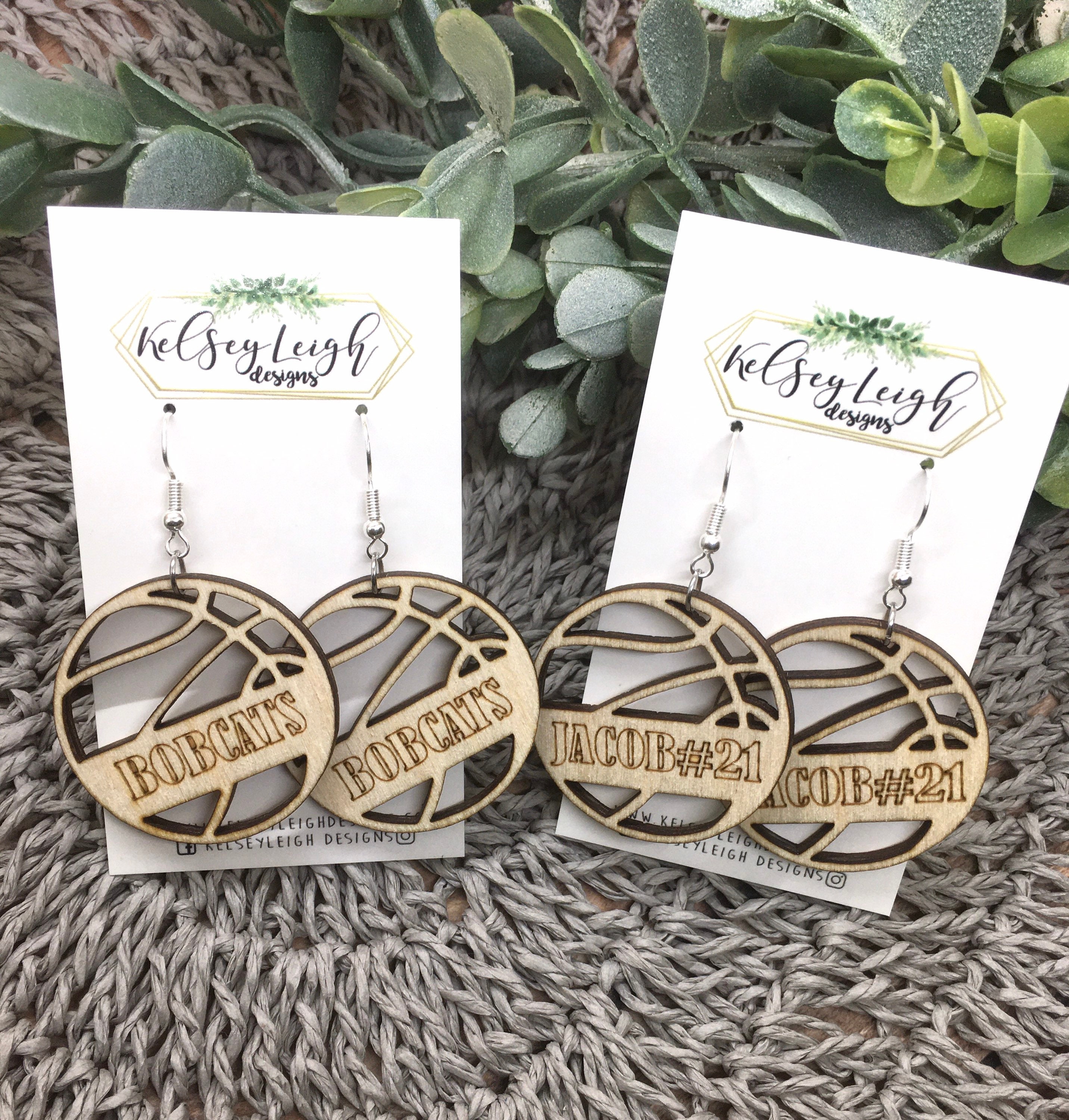 Buy Personalized Basketball Earrings Lightweight Earring Set Earrings