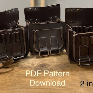 Leather Tool Bag Multi Size Pattern