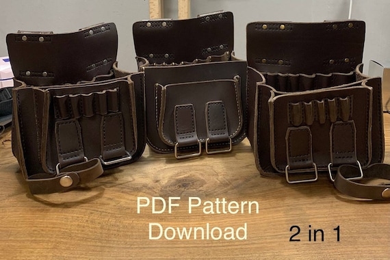 Leather Tool Bag Multi Size Pattern