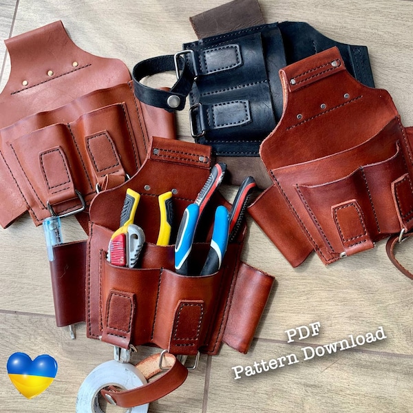 Leather Tool Bag Multi Size Pattern