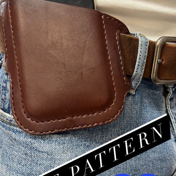 Phone Holder Leather on Belt PDF Pattern