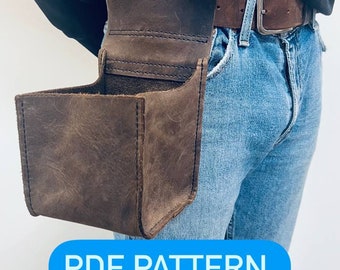 Hardware Pouch- this tool belt side bag is ideal for fist-fulls of nails, screws and fasteners. 2in1 2 patterns 11x11 sm and 13x13 sm boxes