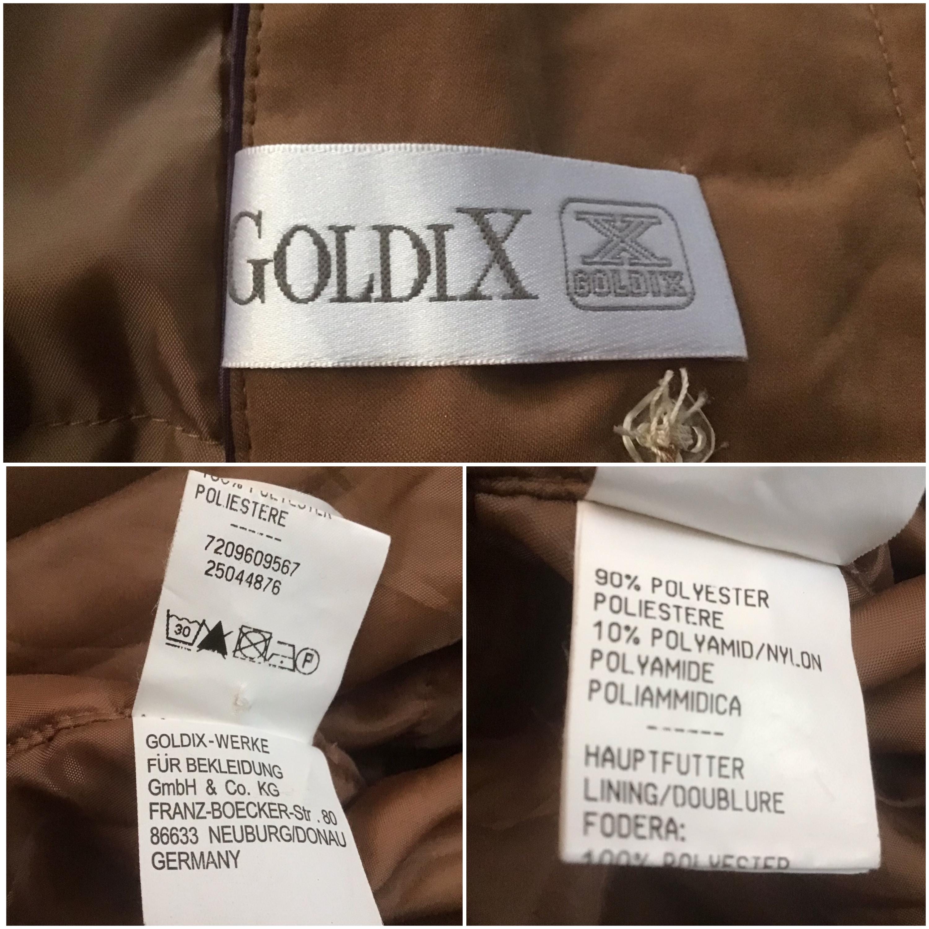 Goldix製 ヴィンテージ レディース サイズ2XL 断熱ケープコート 