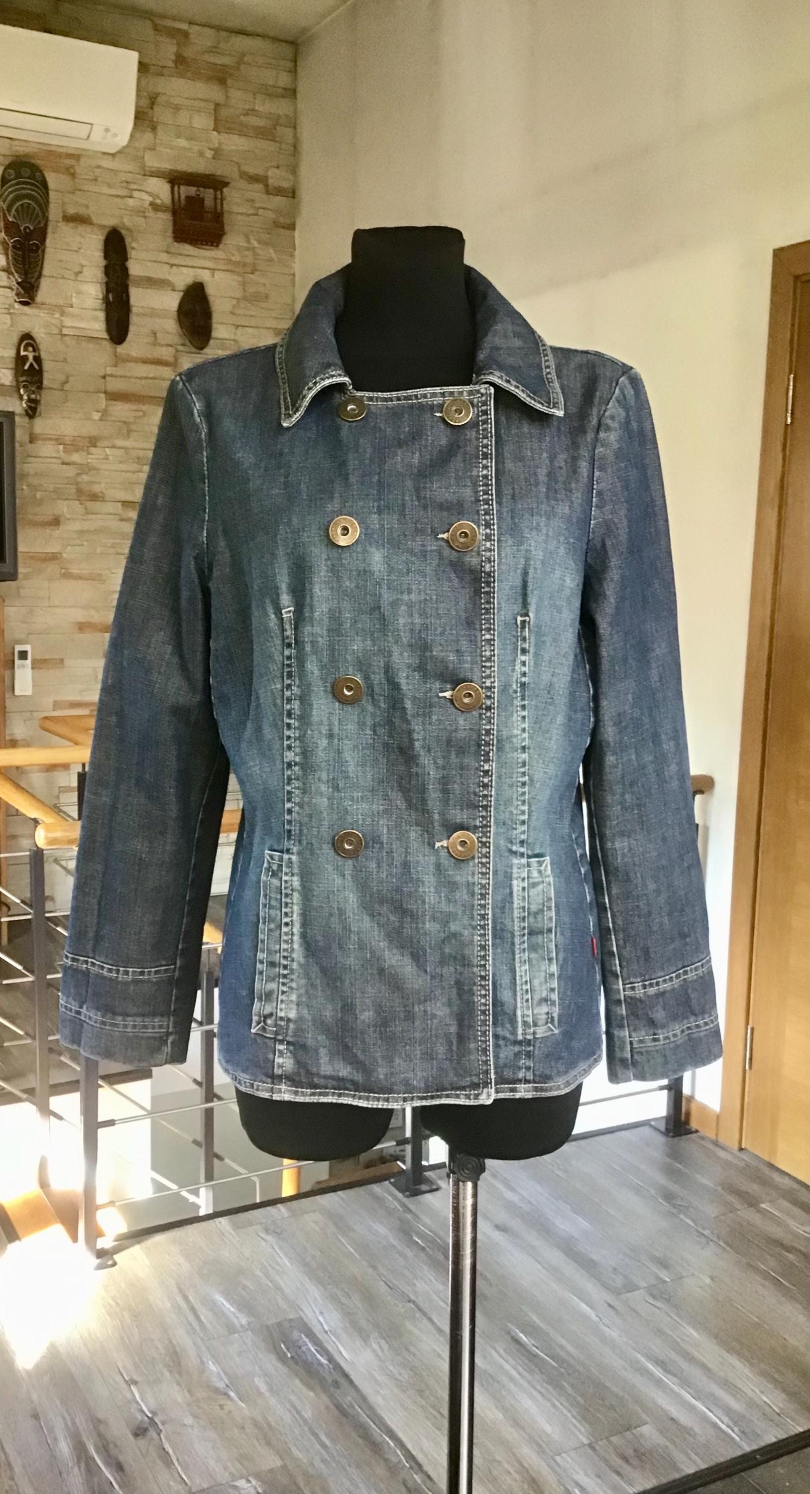 ヴィンテージ レディース サイズ M-L ブルー デニム ジャケット 