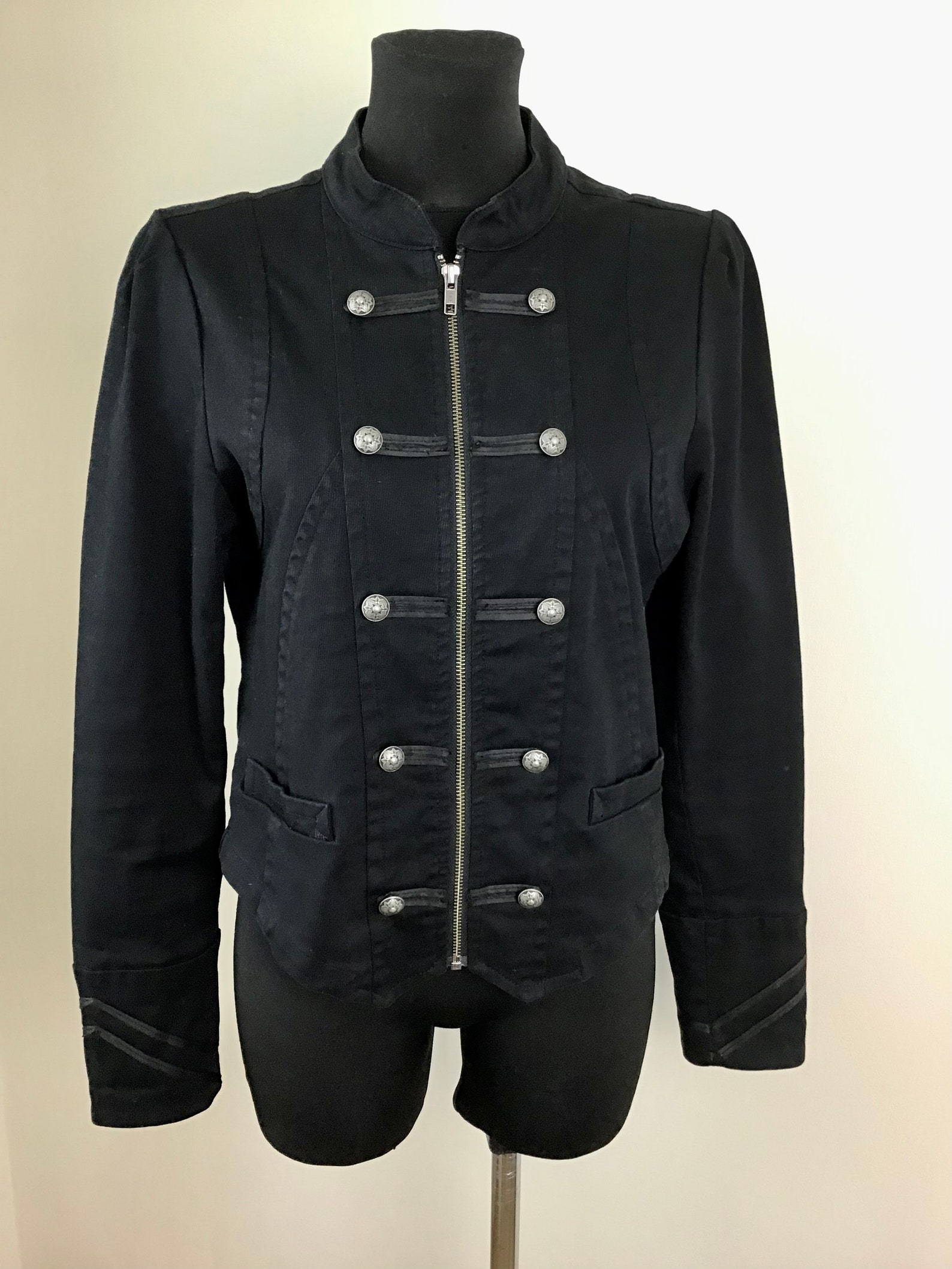 Military coat, size 10S, equivalent to women's size S unclear Khaki type Vintage Second Hand