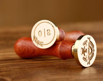 Personalisierter Wachs Siegel Stempel für die Hochzeit, Personalisierter Logo Wachs Stempel Set, Save the Date Wachs Siegel, Familien Name Wachs Siegel Set