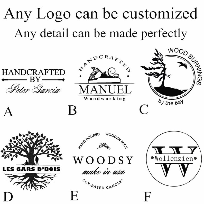 Wood burning stamp / Electric wood burning logo stamp / Wood Etsy