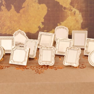 Carimbo de cera para moldura de foto para embrulho de presente, carimbo de cera para moldura vintage para convite, lacre de cera em relevo 3D, kit de lacre de cera para foto, lacre de cera para envelope