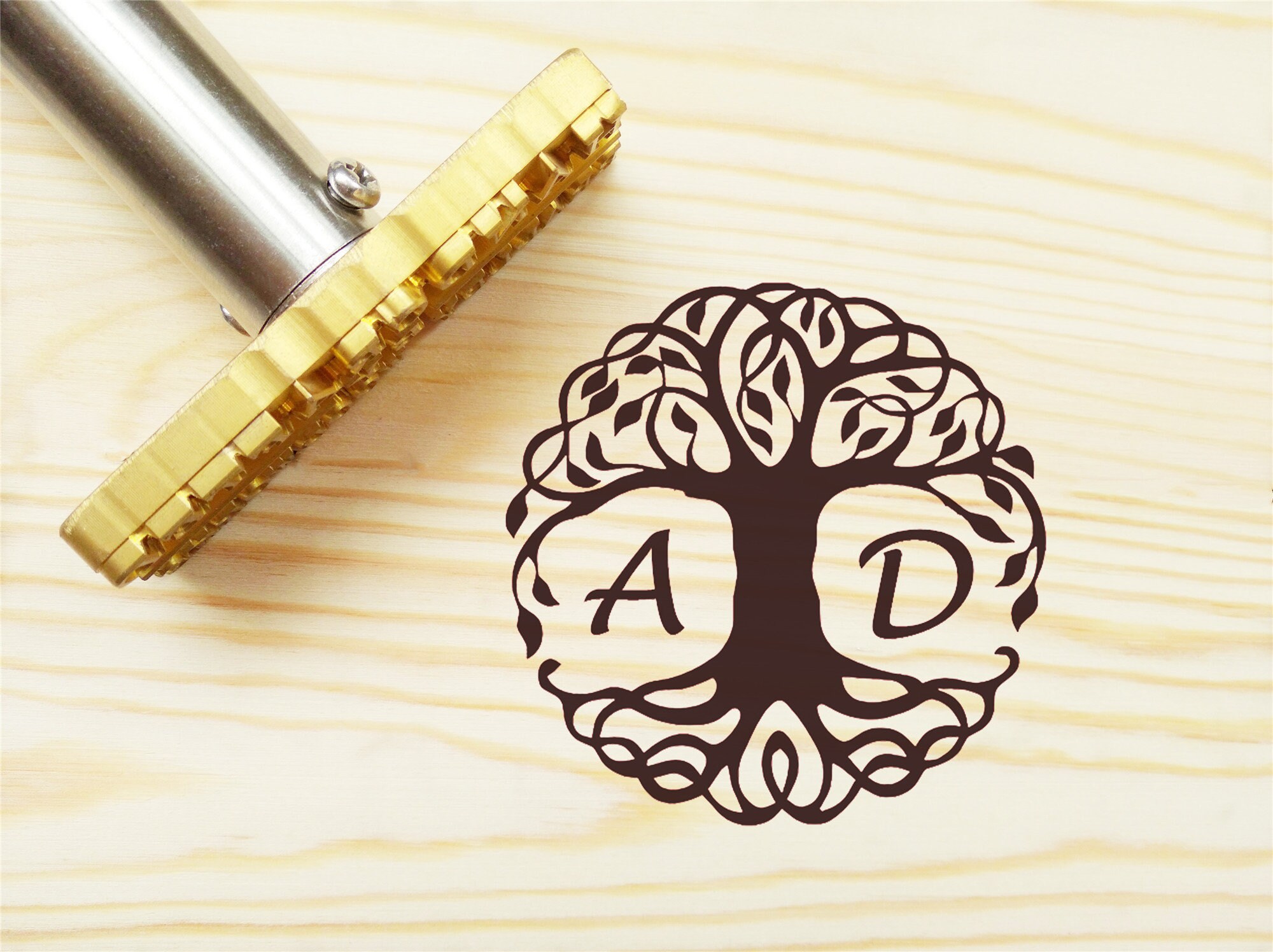 Custom leather stamp / Wood branding stamp / Wood burning / Etsy