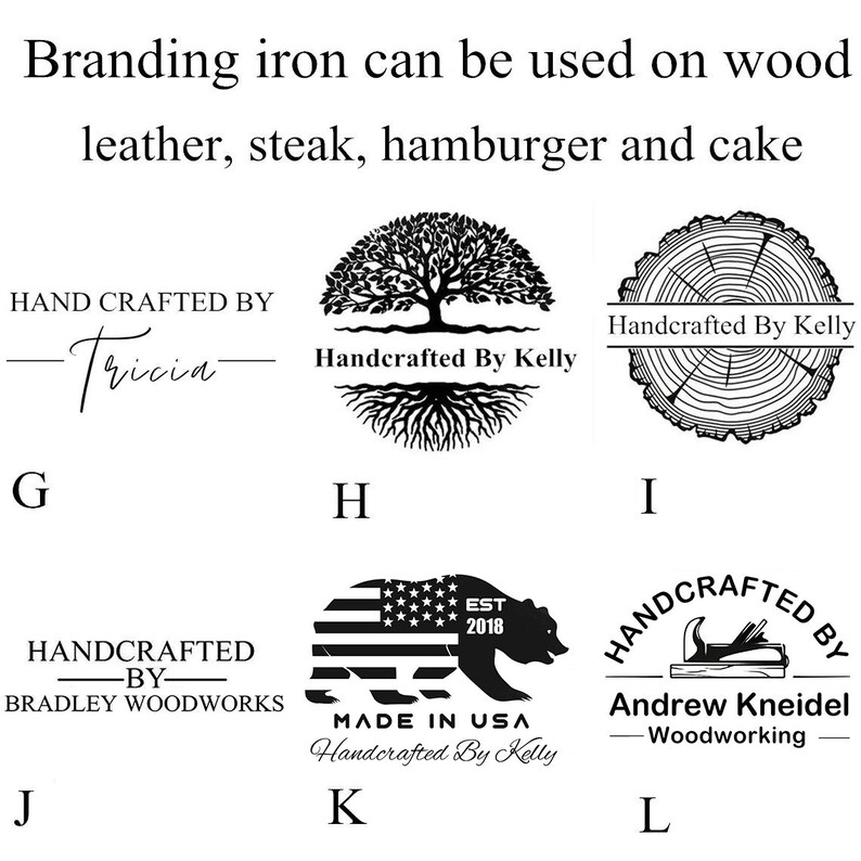 Wood burning stamp / Electric wood burning logo stamp / Wood Etsy