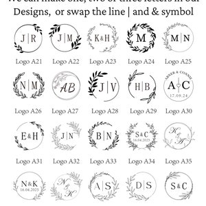 Sello de lacre personalizado para invitaciones de boda, sello de lacre para regalos personalizados, sello de lacre con monograma para boda, kit de sello de lacre con inicial/letra