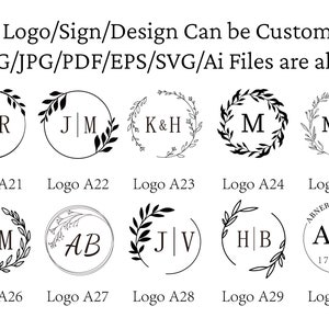 Couples initial logo wax seal stamp, Personalised letter wax stamp seal, Save the date wax seal kit, Custom logo wax stamp for wedding bride zdjęcie 4