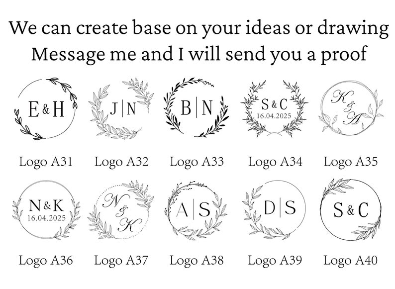 Couples initial logo wax seal stamp, Personalised letter wax stamp seal, Save the date wax seal kit, Custom logo wax stamp for wedding bride zdjęcie 5