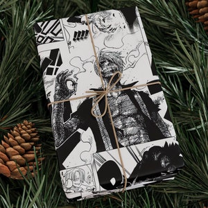 Badass Sanji di One Piece in bianco e nero Manga carte da regalo / Regali, presente, Neutro, involucri / Anime, Weeaboo,