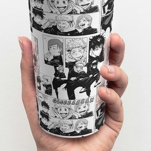 Friendship yuji itadori megumi fushiguro and nobara kugisaki of Jujutsu Kaisen in Black and White Manga Tumbler 20oz | Anime, Weeaboo