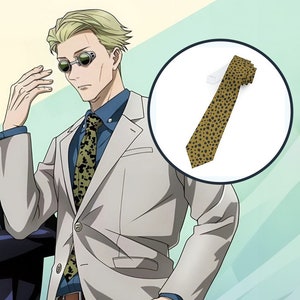 Cool Kento Nanami of Jujutsu Kaisen tie pattern Necktie Work | Gift for him | Anime, Weeaboo, Cosplay
