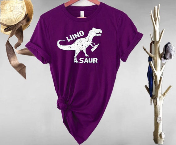 Womens Winosaur Funny Dinosaur Saurus T Rex Wine Lover Drinking T-Shirt Womens Winosaur Funny Dinosaur Saurus T Rex Wine Lover Drinking T-Shirt