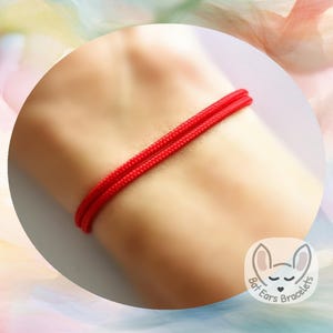 Red Cord Bracelet, Lucky Red Bracelet, Protection Bracelet, Good Luck Bracelet, Talisman Bracelet, Adjustable Cord Bracelet