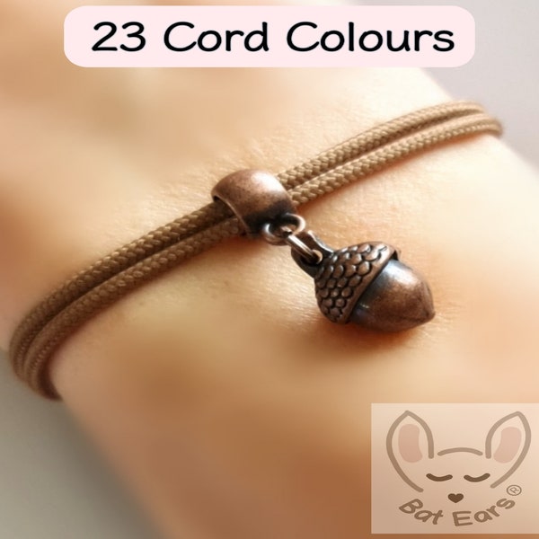 Acorn Bracelet Acorn Gift Personalised with Gift Bag Acorn Charm From Little Acorns You are Strong and Mighty