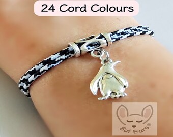 Penguin Bracelet Penguin Gift Personalised with Gift Bag Penguin Charm Love Penguins Tuxedo Emperor