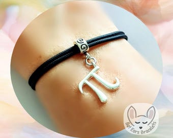 30 CORD COLOURS Pi Bracelet Pi Charm Science Geek Gift Maths Gift STEM Adjustable Cord Bracelet Personalised Gift