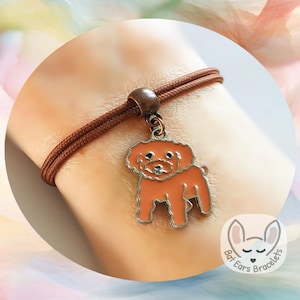 30 CORD COLOURS Cockerpoo Bracelet Brown Poodle Charm Cockerpoo Gift Love Poodles Gift Adjustable Cord Bracelet Personalised Gift