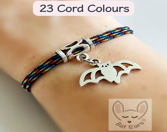 Bat Bracelet Bat Gift Personalised with Gift Bag Bat Charm Vampire Bat Fruit Bat Batty Lady