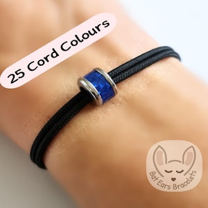 Blue Line Bracelet Thin Blue Line Charm Support Adjustable Cord Bracelet 25 Colours