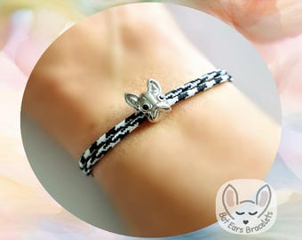 30 CORD COLOURS Boston Terrier Bracelet Boston Terrier Charm American Gentleman Gift Dog Gift Adjustable Cord Bracelet Personalised Gift