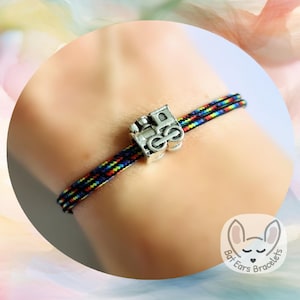 30 CORD COLOURS Train Charm Bracelet Steam Train Spotter Love Trains Gift Chuffer Adjustable Cord Bracelet Personalised Gift