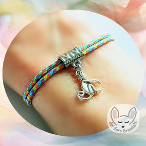 30 CORD COLOURS Monkey Bracelet Monkey Charm Love My Little Monkey Gift Love Monkeys Gift Adjustable Cord Bracelet Personalised Gift