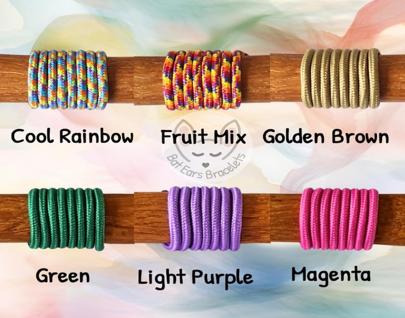 Om Namaste Bracelet Yoga Om Gift Personalised with Gift Bag Om Charm Bat ears bracelets 23 cord colours one size adjustable paracord bracelet eco friendly packaging no plastic initial name letter