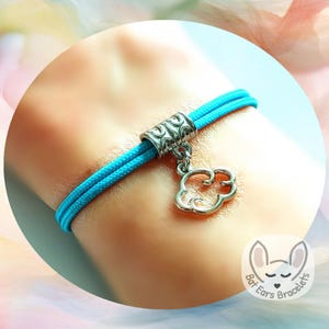 30 CORD COLOURS Cloud Bracelet Cloud Charm Every Cloud has a Silver Lining Cloud Gift Adjustable Cord Bracelet Personalised Gift