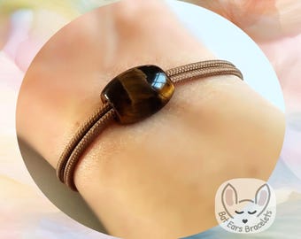 30 CORD COLOURS Tigers Eye Bracelet Protection Courage Motivation Tigers Eye Crystal Adjustable Cord Bracelet Personalised Gift