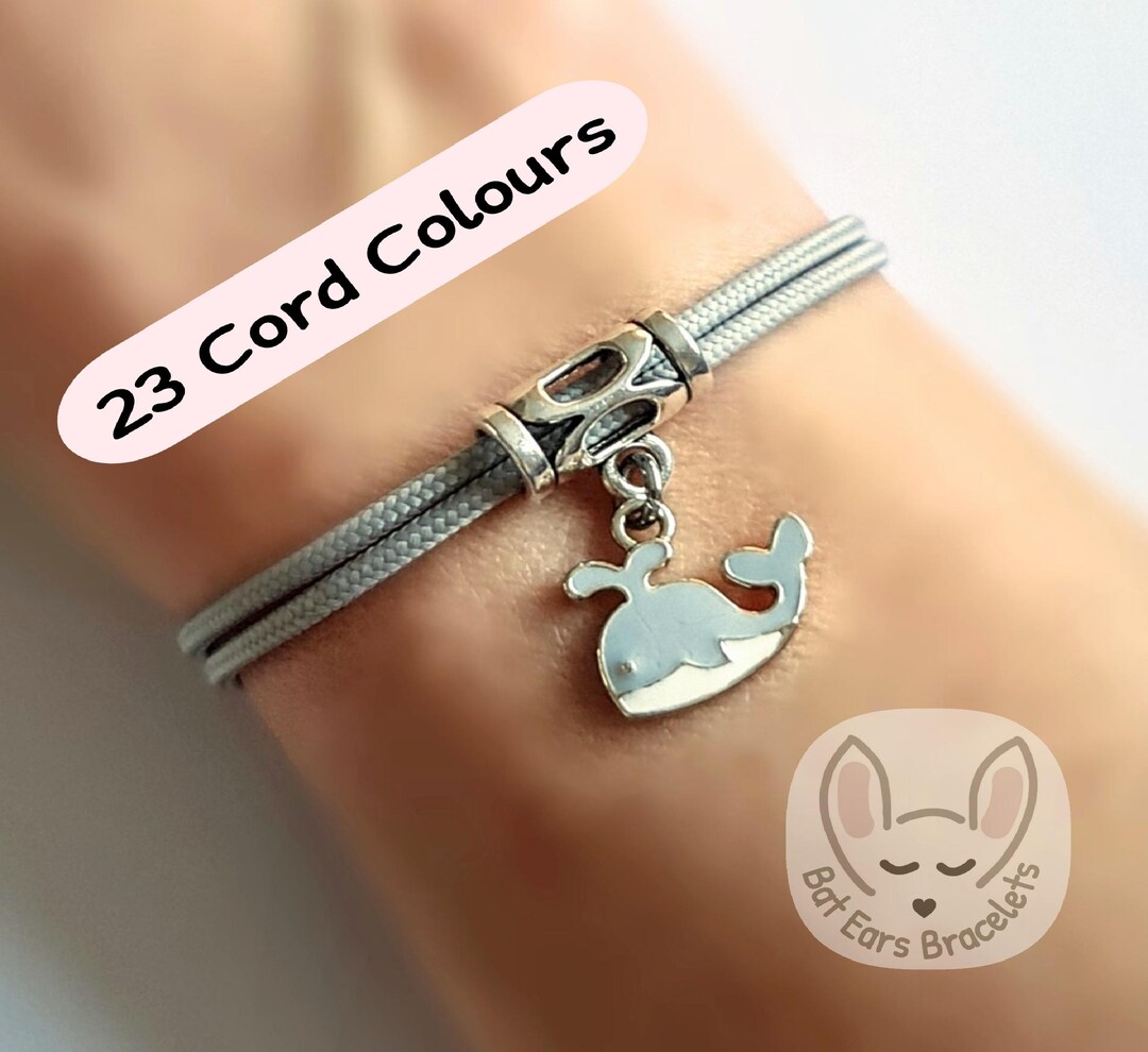 Buy Whale Bracelet Whale Charm Ocean Creatures Love Whales Gift Sea Life  Adjustable Cord Bracelet Personalised Gift Women Men Teens Kids Online in 