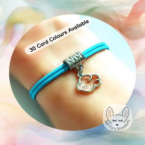 Cloud Bracelet Cloud Charm Every Cloud has a Silver Lining Cloud Gift Adjustable Cord Bracelet Personalized Gift