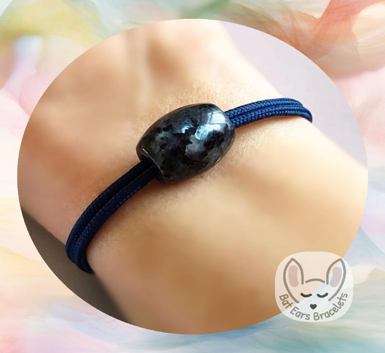 30 CORD COLOURS Labradorite Bracelet Motivation Courage Wisdom Black Labradorite Crystal Adjustable Cord Bracelet Personalised Gift Bat ears bracelets one size adjustable paracord bracelet recyclable packaging no plastic personalised with gift bag birthday gift best friends gifts cord charm bracelet adjustable bracelet for women men teens kids bracelet anklet ankle bracelet.