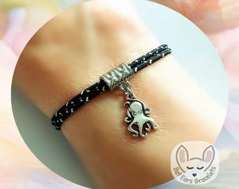 30 CORD COLOURS Octopus Bracelet Octopus Charm Multitasker Super Mum Love Octopus Gift Adjustable Cord Bracelet Personalised Gift