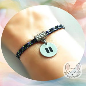 30 CORD COLOURS Pause Bracelet Take a Moment Engraved Pause Symbol Remember to Breathe Adjustable Cord Bracelet Personalised Gift