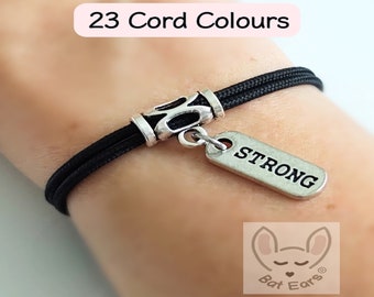 You are Strong Bracelet Strong Gift Personalised with Gift Bag Strong Charm Strong Woman