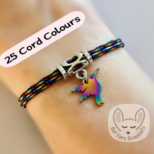 Hummingbird Bracelet Hummingbird Gift Hummingbird Charm Bracelet Personalised Gift Adjustable Bracelet for Women Men Teens Kids
