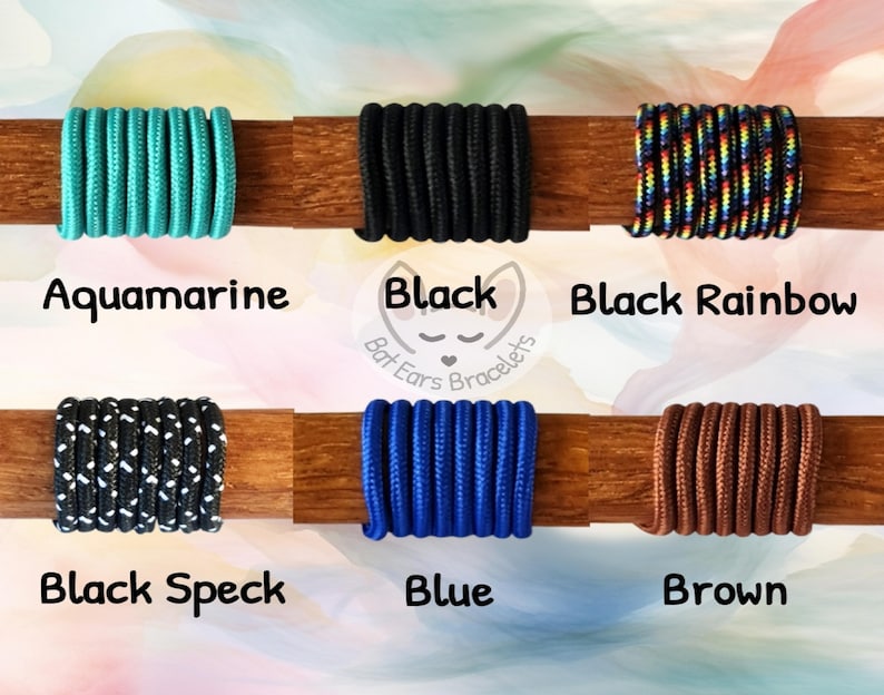 Om Namaste Bracelet Yoga Om Gift Personalised with Gift Bag Om Charm Bat ears bracelets 23 cord colours one size adjustable paracord bracelet eco friendly packaging no plastic initial name letter