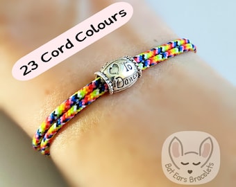Love to Dance Bracelet Dancer Gift Love to Dance Gift Charm Adjustable Cord Bracelet 25 Colours