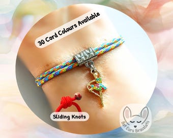 Personalised Ballerina Bracelet, Ballet Dancer Gift, Ballet Charm, Dance Teacher Gift, Crystal Tutu Charm, Adjustable Cord Bracelet