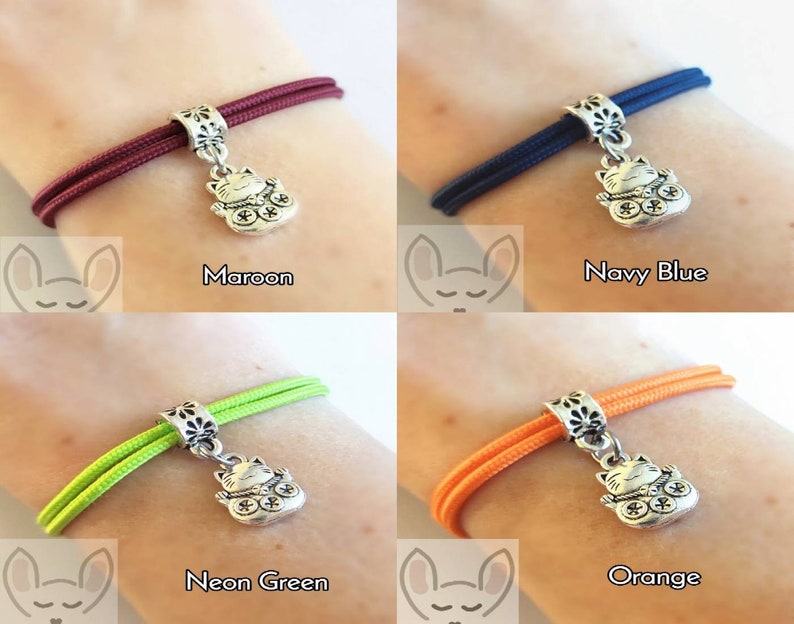 Lucky Cat Bracelet Money Cat Gift Bag Maneki Neko Cat Bracelet Maneki Neko Charm Good Fortune Cat Good Luck Bracelet