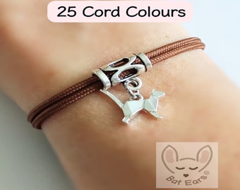 Cat Bracelet Origami Cat Gift Personalised with Gift Bag Origami Cat Charm Cat Lady Oriental Cat